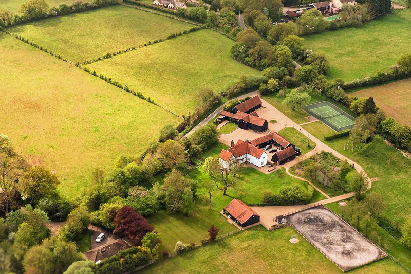 Large rural property from the air